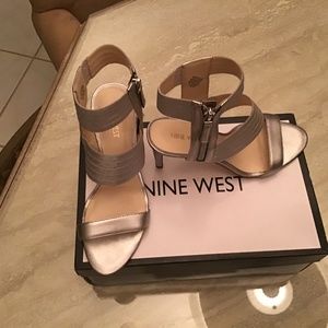 Nine West Silver High Heels